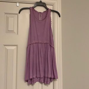 EUC POL Purple Lace Tank Top